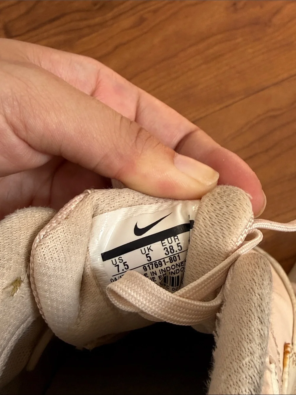 Nike Women’s Low-Top Sneakers in Blush and White